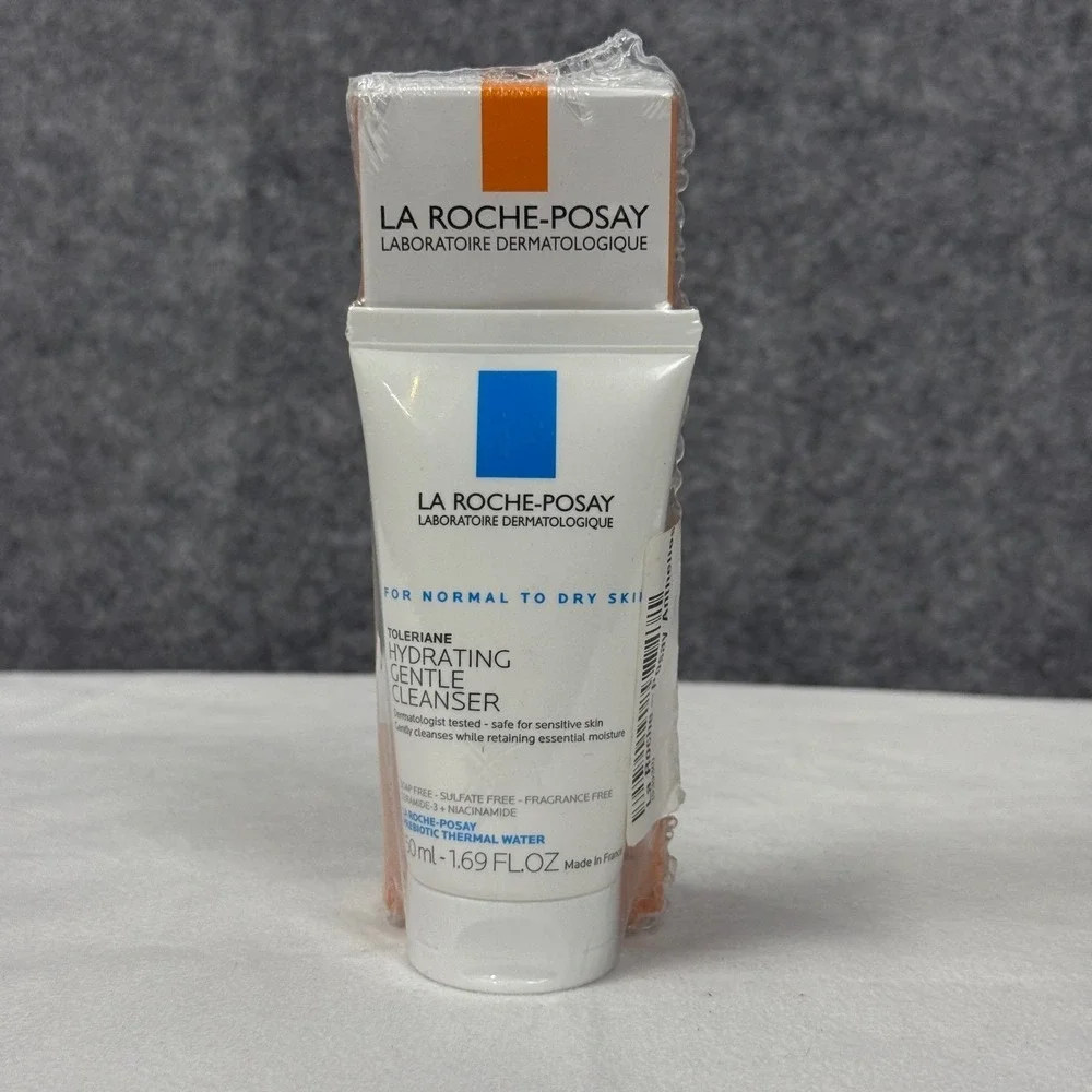La Roche Posay Hydrating Gentle Cleanser and SPF50 Sunscreem Duo 50ml 1.69 FL OZ